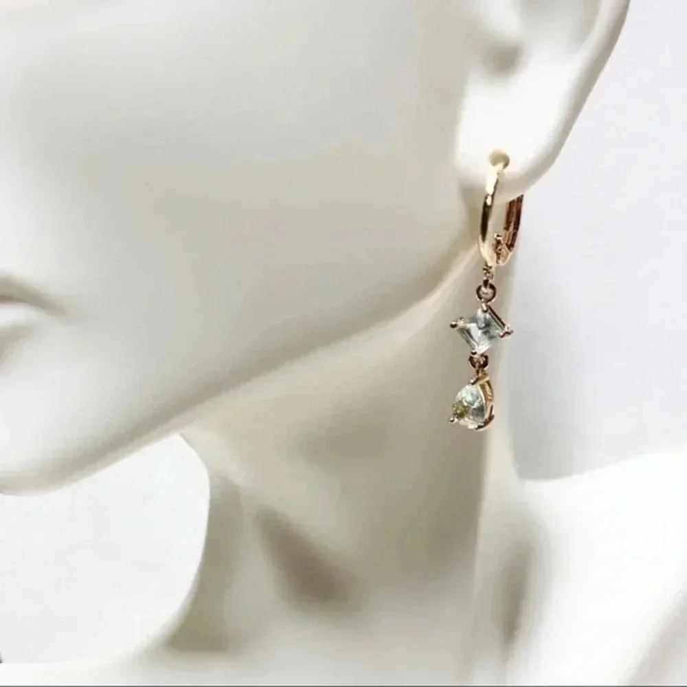 Huggie HOOPS Drop Earrings - Picture 2 of 4